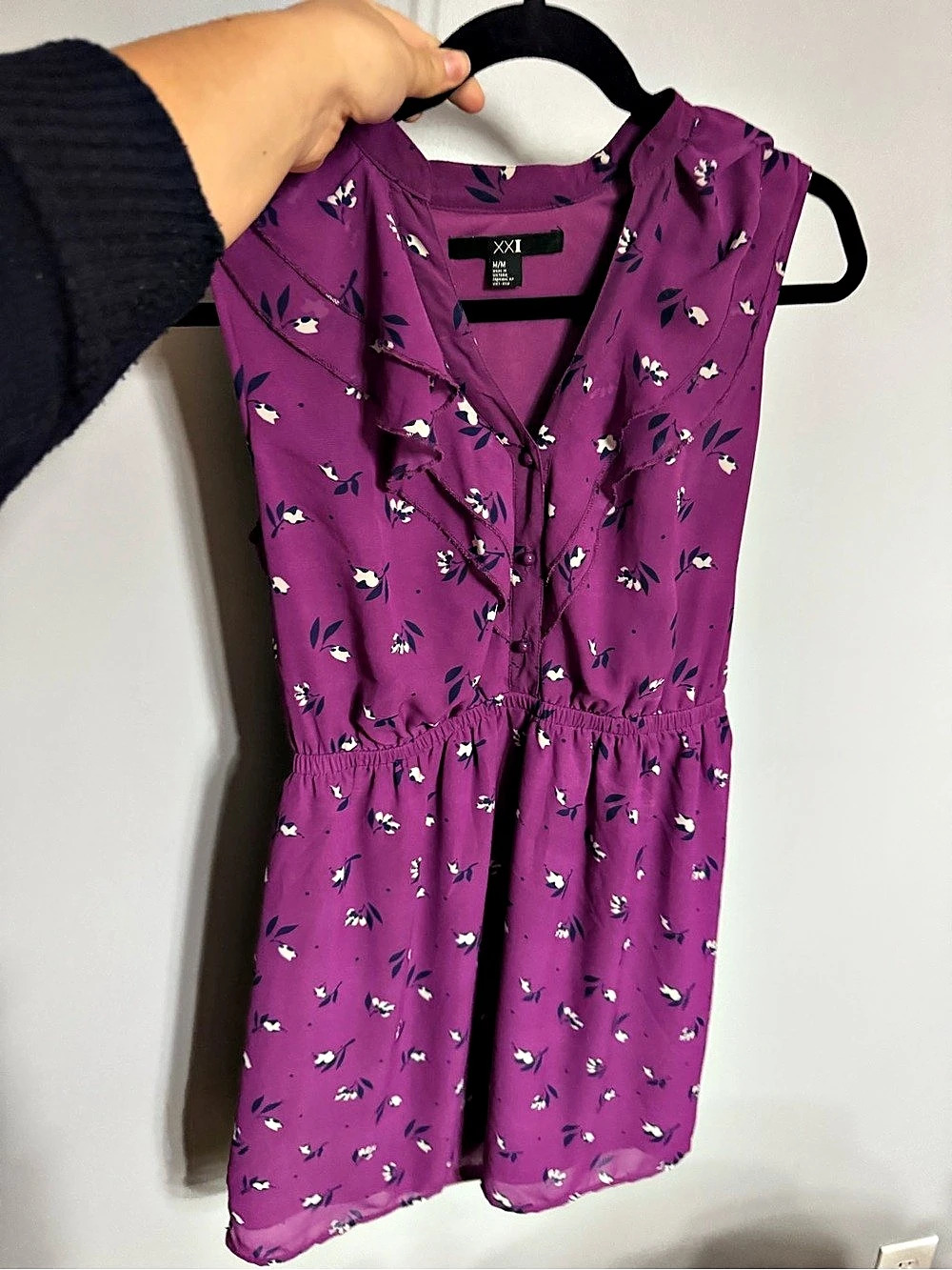 Forever 21 Purple Floral Mini Dress